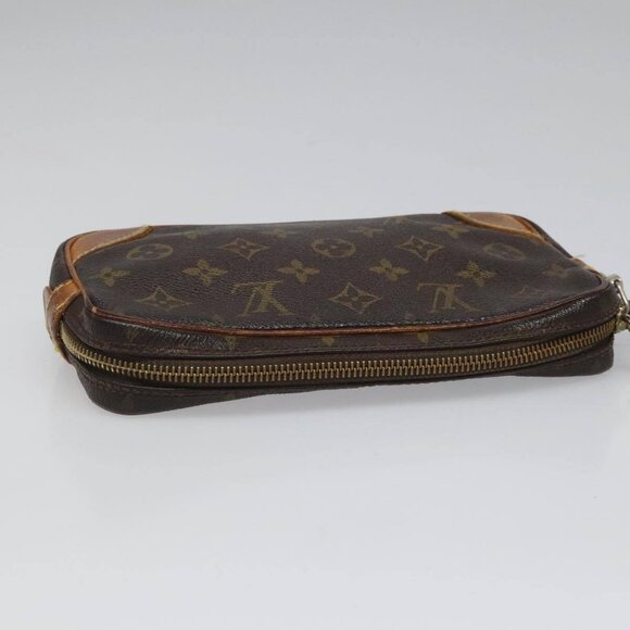 LOUIS VUITTON Monogram Marly Dragonne PM Clutch Bag M51827 LV Auth hk2007 - Picture 6 of 15